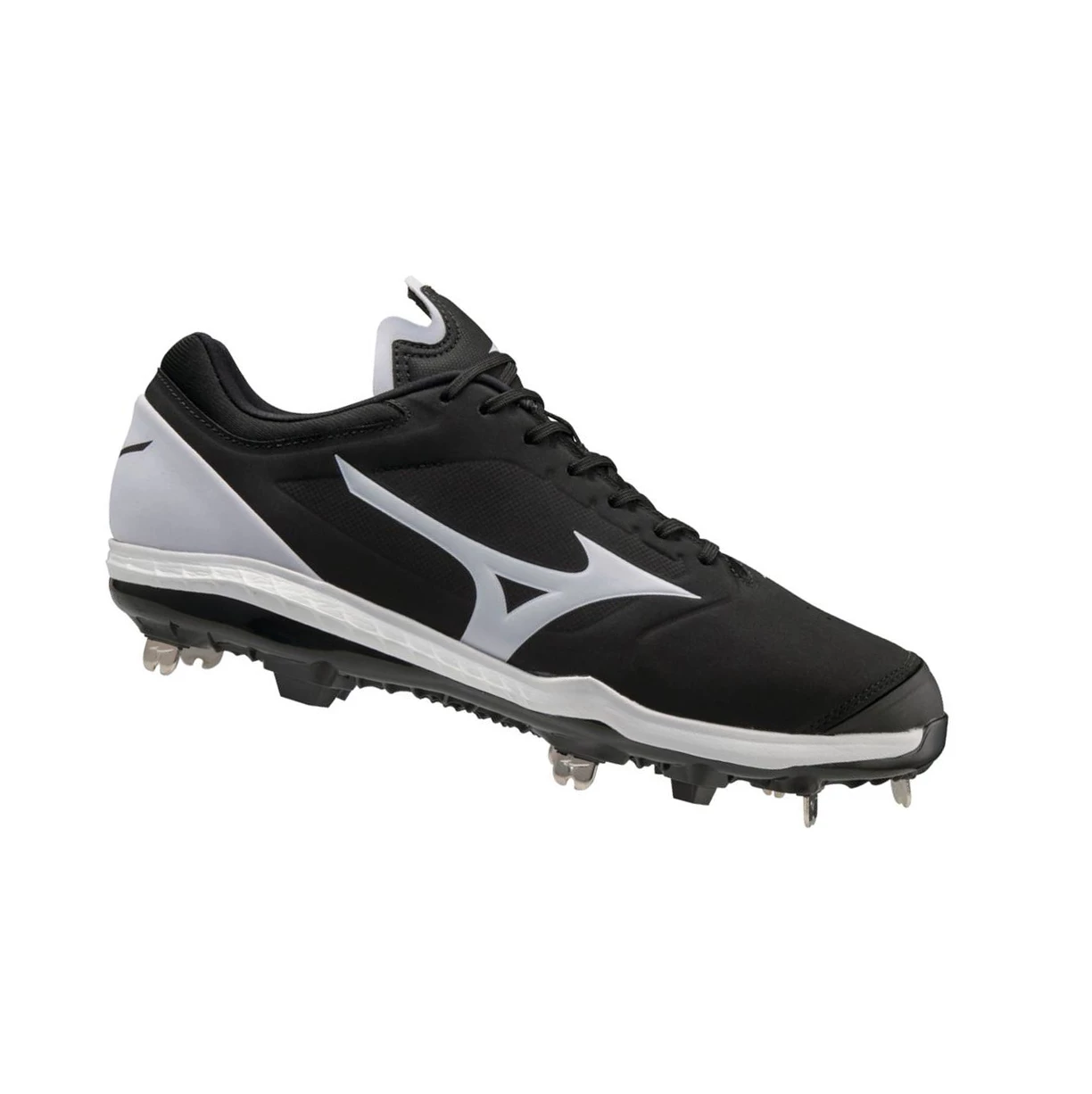 Black/White Mizuno Sweep 5 Low Metal Women's Softball Cleats | 327-NFAKYQ