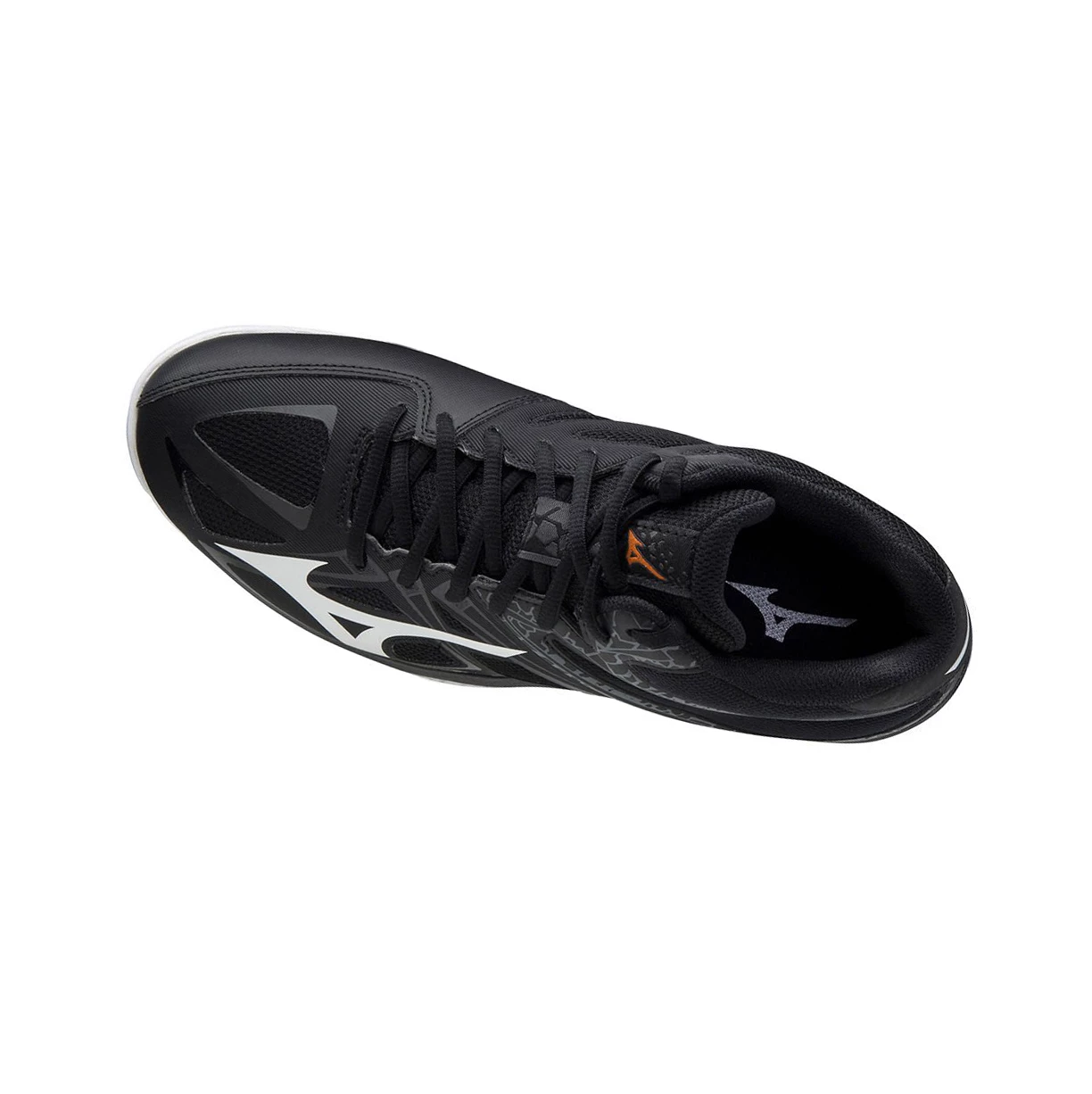 Black/White Mizuno Thunder Blade 2 Mid Women's Volleyball Shoes | 094-GALYJE