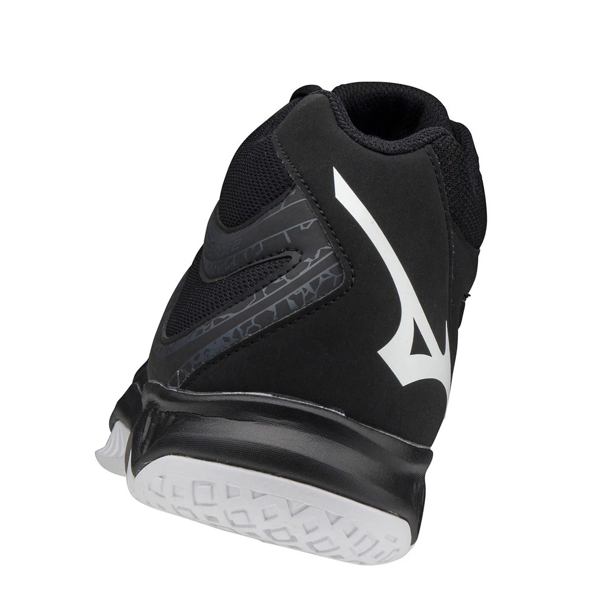 Black/White Mizuno Thunder Blade 2 Mid Women's Volleyball Shoes | 094-GALYJE