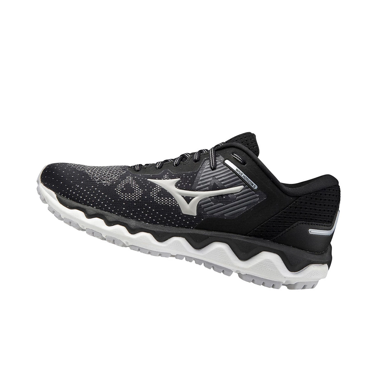 Black/ White Mizuno Wave Horizon 5 Women\'s Running Shoes | 497-UIGEZO