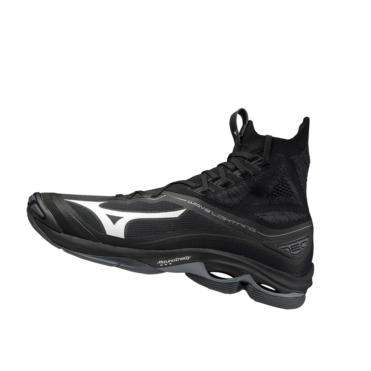 Black/White Mizuno Wave Lightning Neo Men\'s Volleyball Shoes | 615-KESJXP