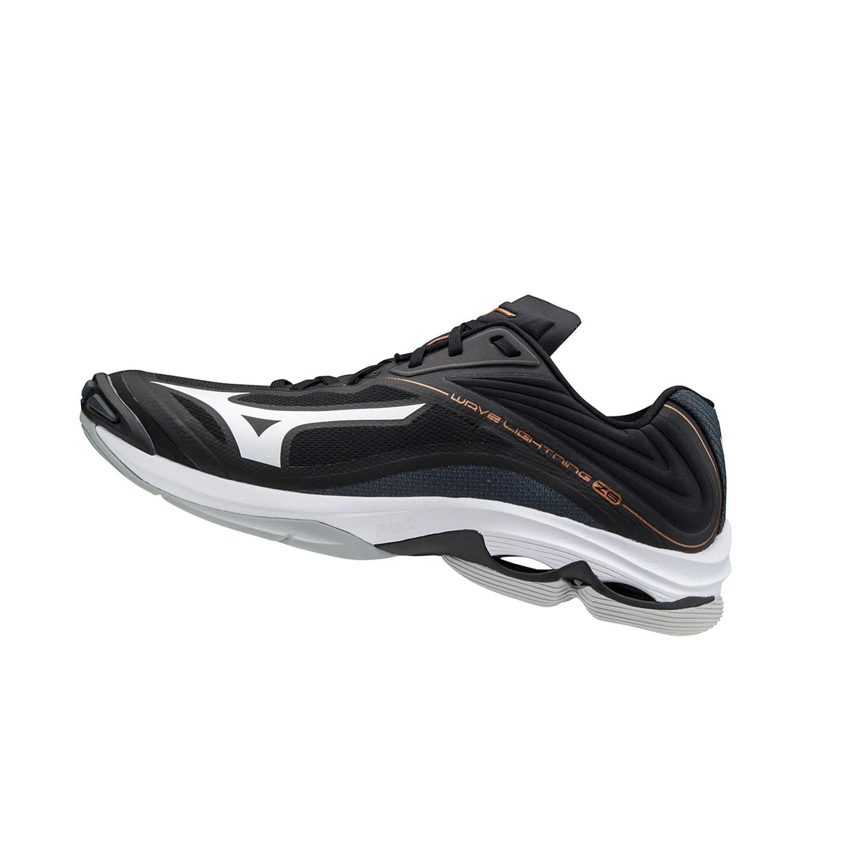 Black/White Mizuno Wave Lightning Z6 Men\'s Volleyball Shoes | 391-OKUTRD