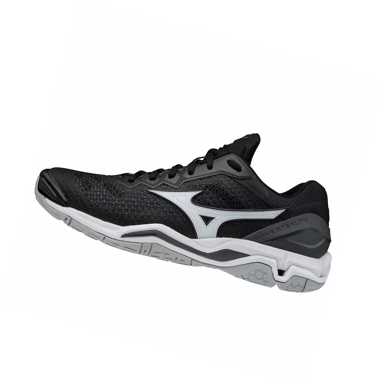 Black/White Mizuno Wave Stealth V Men\'s Handball Shoes | 926-OFCUPE