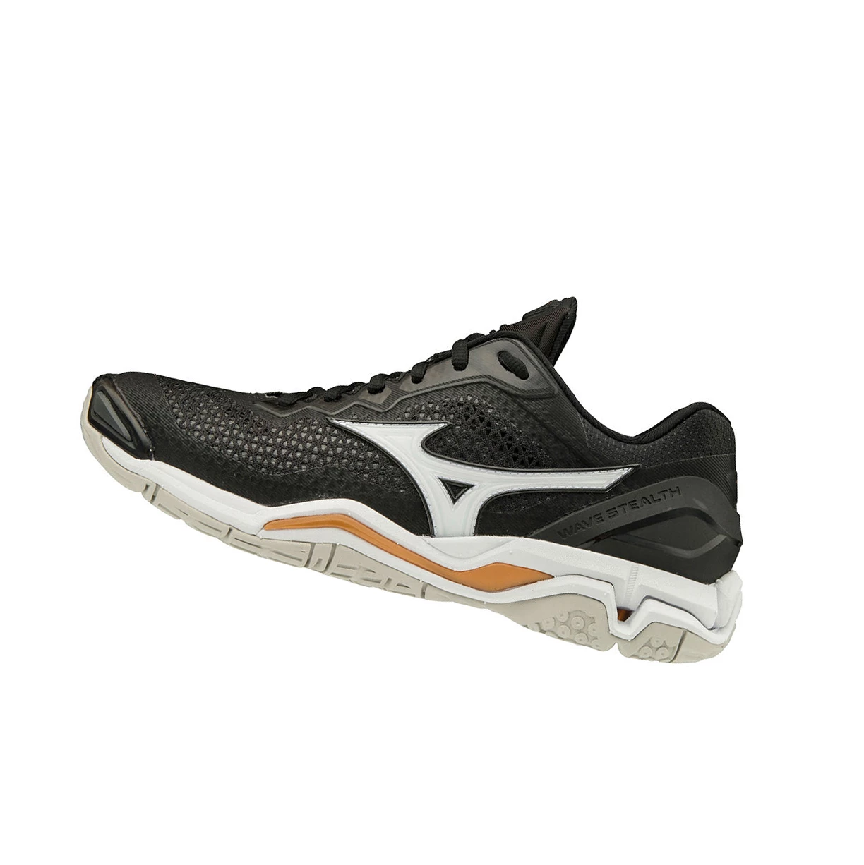 Black/White Mizuno Wave Stealth V Nb Women\'s Netball Shoes | 315-DRCXMJ