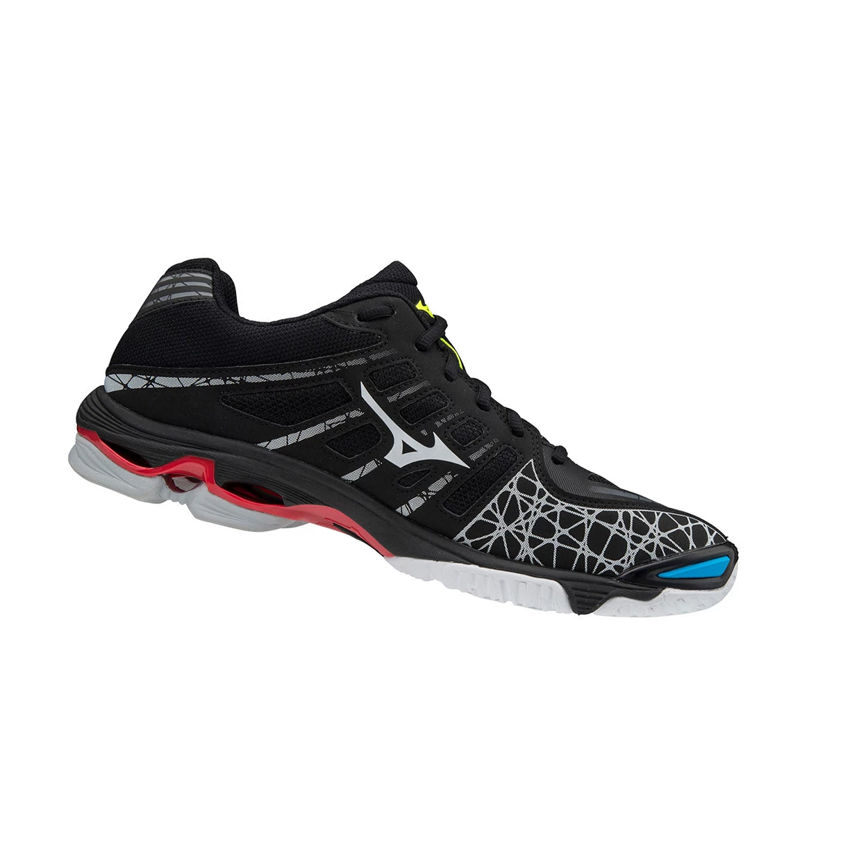 Black/White Mizuno Wave Voltage Men's Volleyball Shoes | 526-IDGTJV