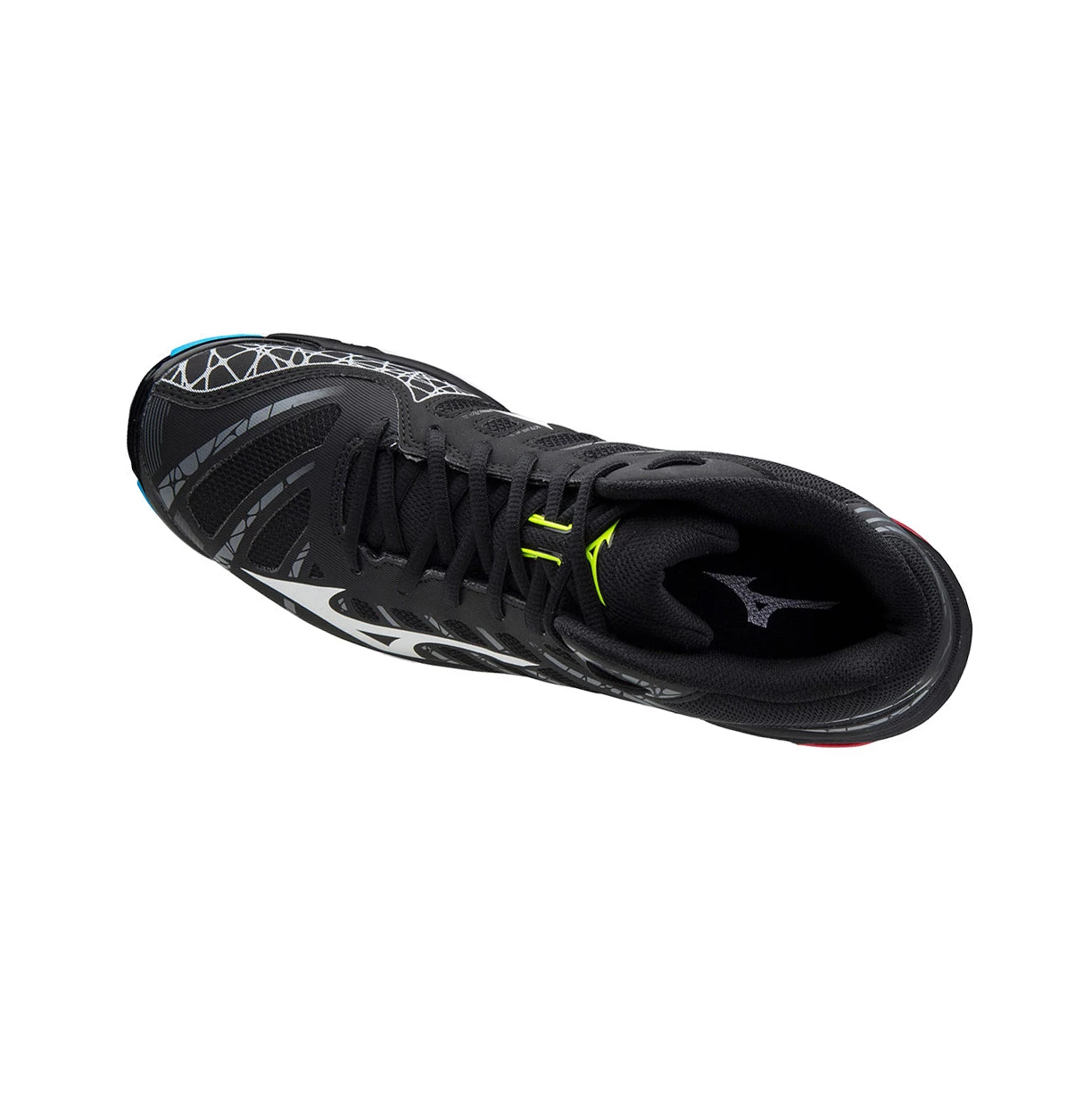 Black/White Mizuno Wave Voltage Mid Men's Volleyball Shoes | 038-XCEJYK