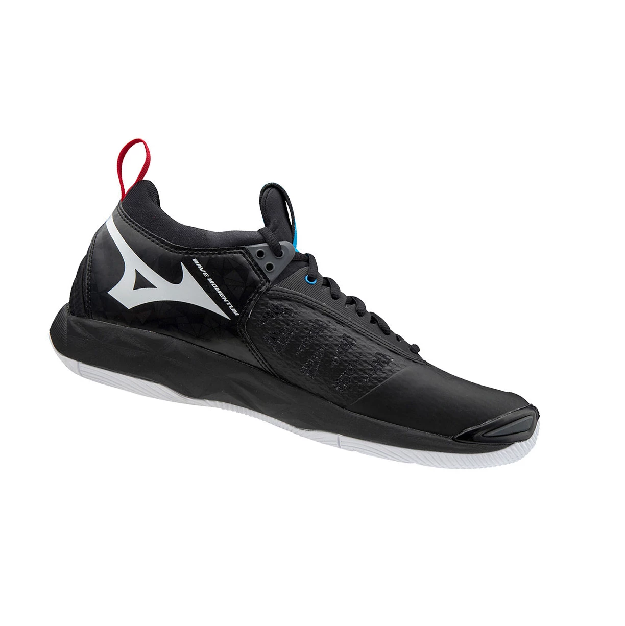 Black/White/Yellow Mizuno Wave Momentum Men's Volleyball Shoes | 321-OEVKPN