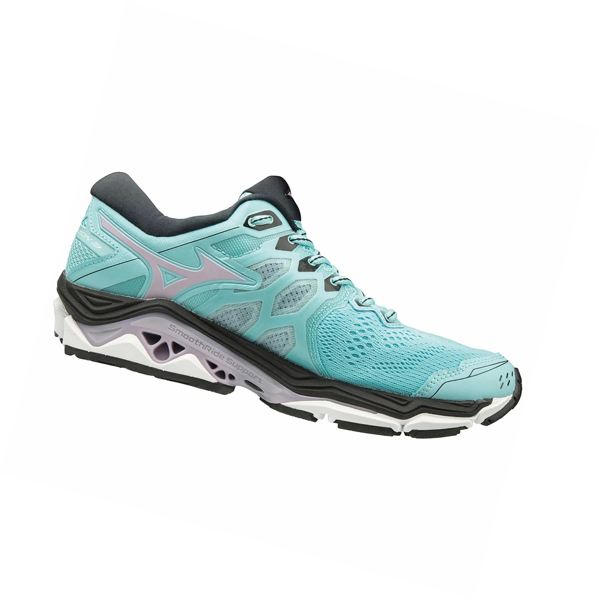 Blue/ Black Mizuno Wave Horizon 3 Women's Running Shoes | 804-WFXCRE