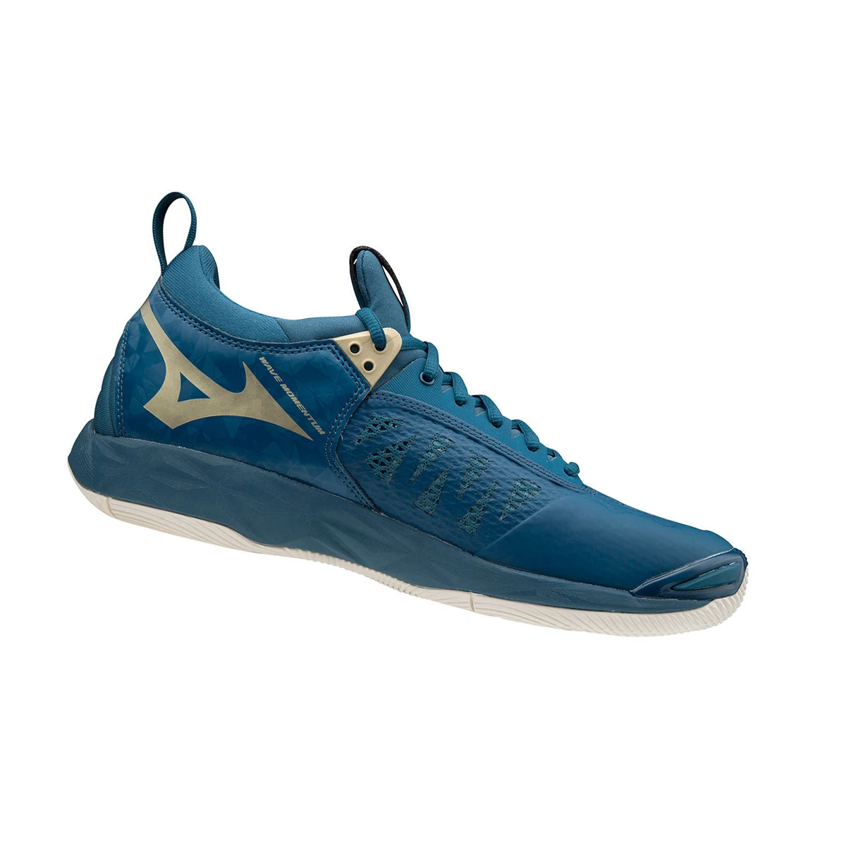 Blue Mizuno Wave Momentum Men's Volleyball Shoes | 125-XYISUE