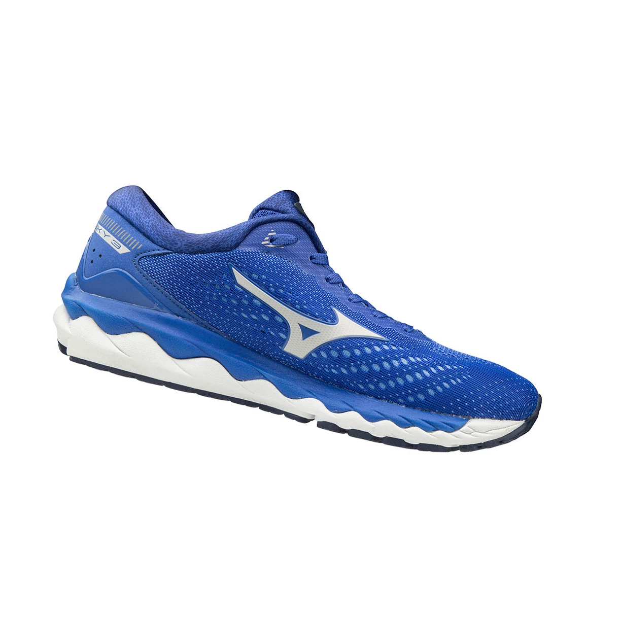 Blue Mizuno Wave Sky 3 Women's Running Shoes | 214-AWJQXV