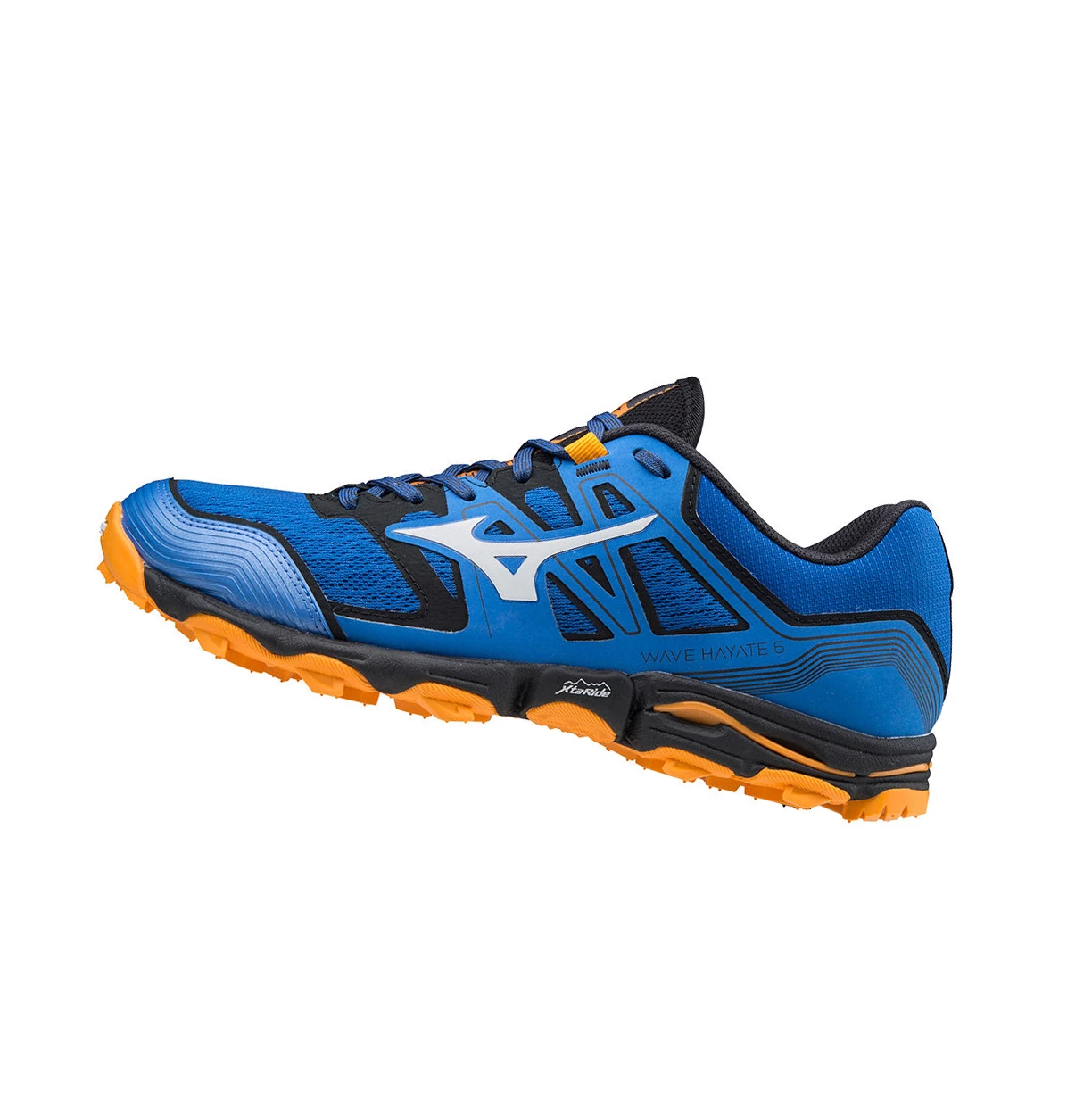 Blue/Orange Mizuno Wave Hayate 6 Men\'s Trail Running Shoes | 167-ZBOVRI