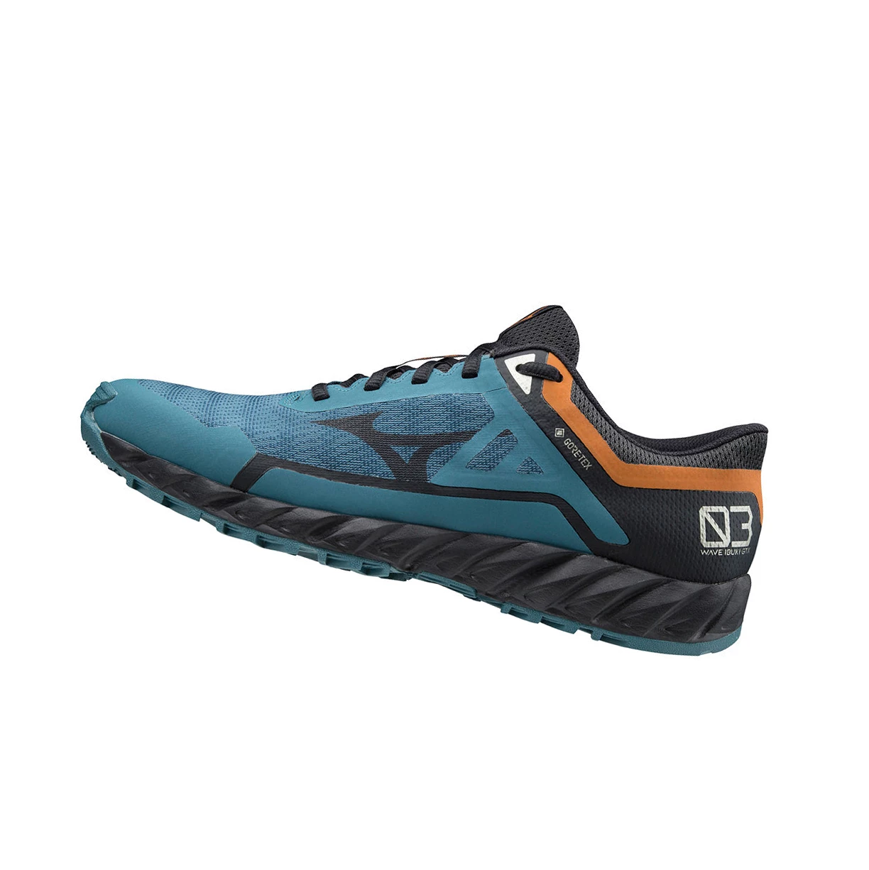 Blue/ Orange Mizuno Wave Ibuki 3 Gtx Men\'s Trail Running Shoes | 978-QZCYNT