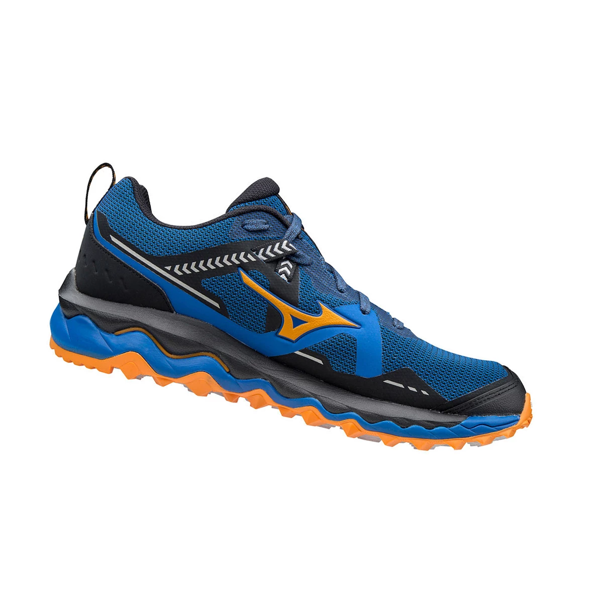 Blue/Orange Mizuno Wave Mujin 7 Men's Trail Running Shoes | 015-JSDIBA