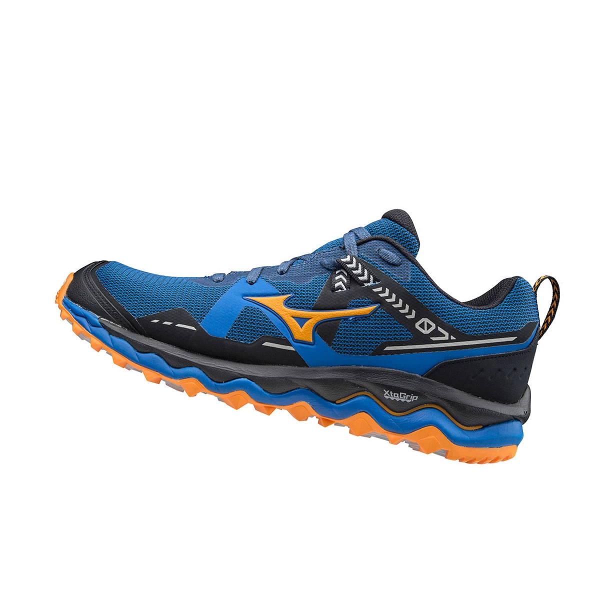 Blue/Orange Mizuno Wave Mujin 7 Men\'s Trail Running Shoes | 015-JSDIBA