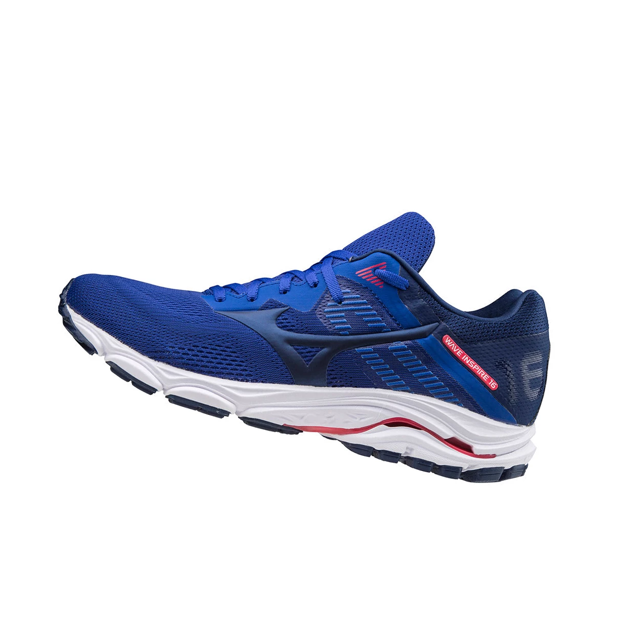 Blue/ Pink Mizuno Wave Inspire 16 Men\'s Running Shoes | 941-YEOHPC