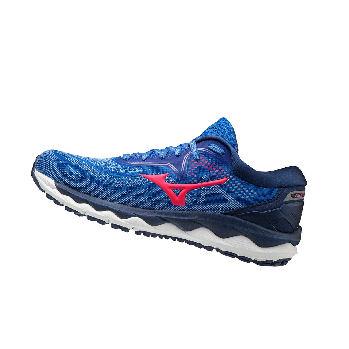 Blue/Pink Mizuno Wave Sky 4 Women\'s Running Shoes | 123-RKSJNO