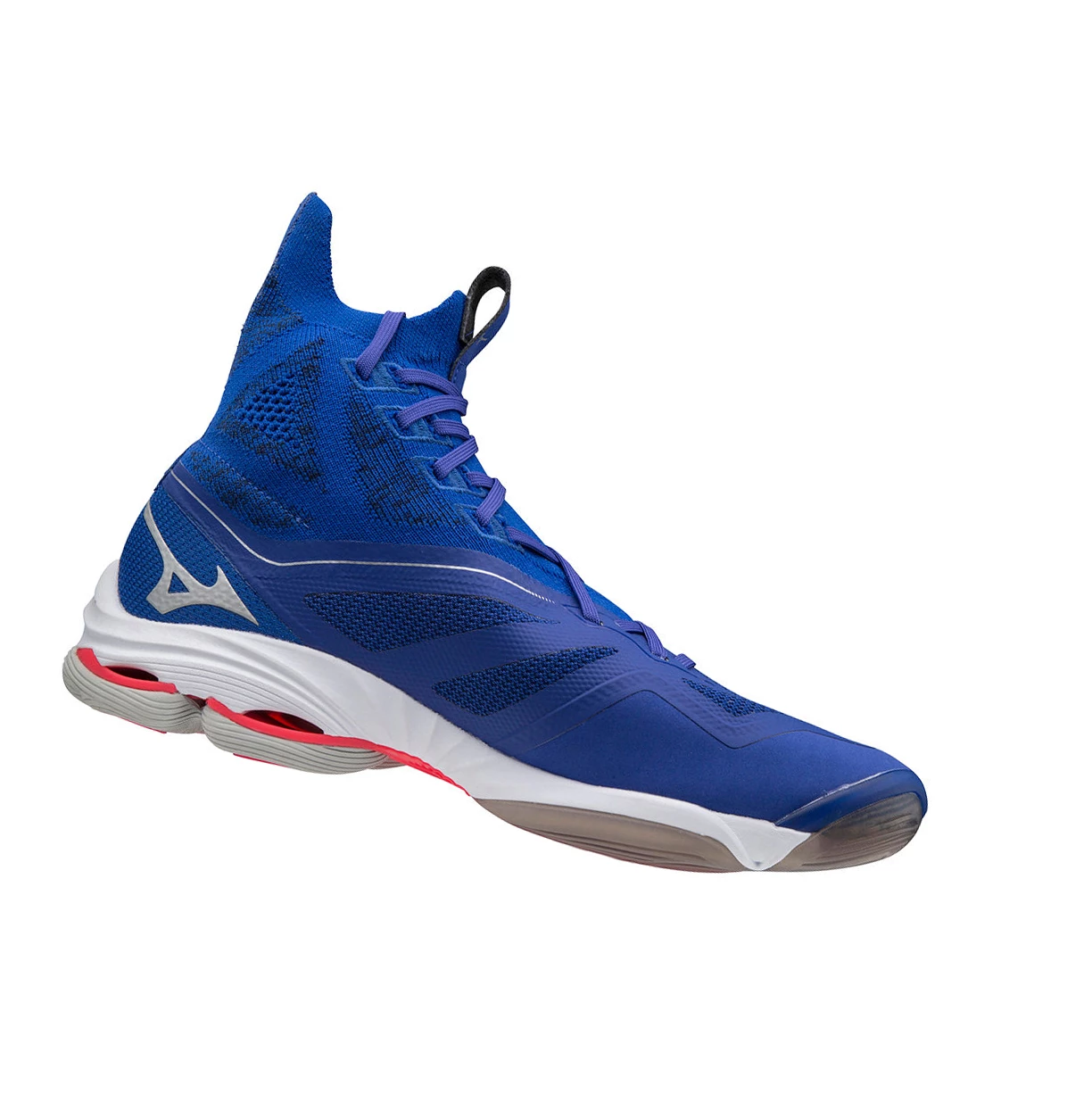 Blue/Pink Silver Mizuno Wave Lightning Neo Men's Volleyball Shoes | 201-OVSTFP