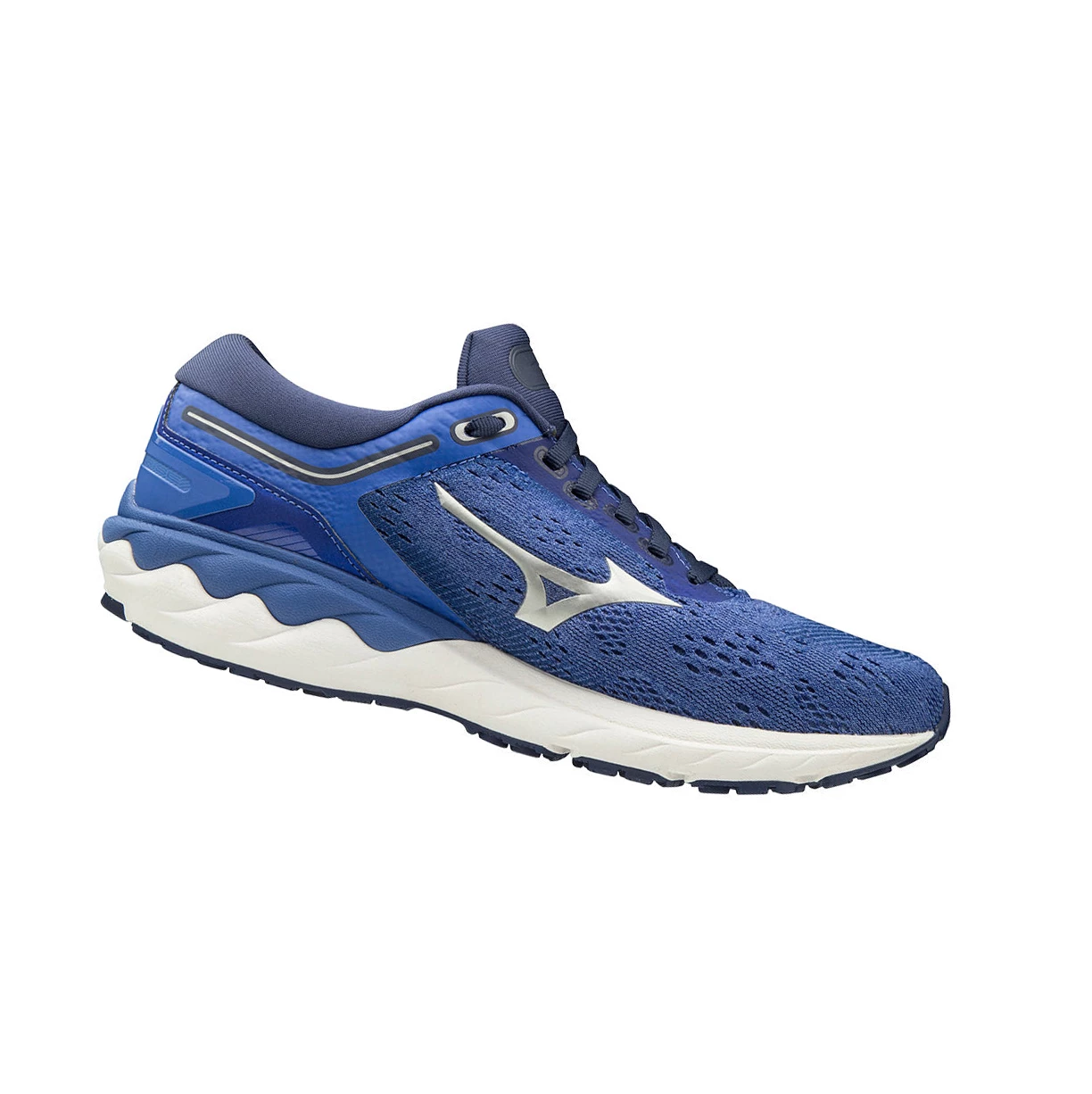 Blue/Silver Mizuno Wave Skyrise Women's Running Shoes | 109-TXQGFM