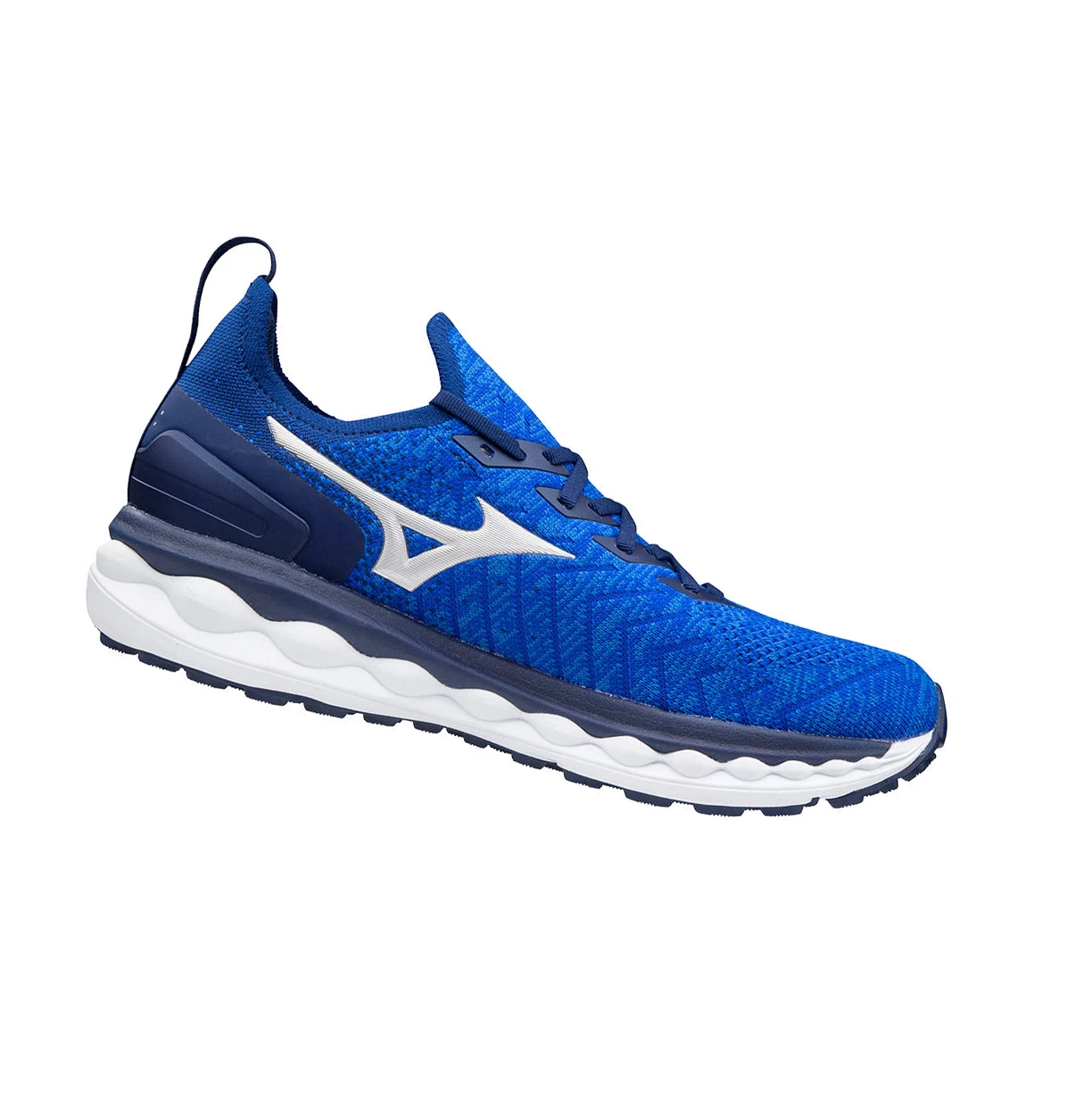 Blue/Silver/Pink Mizuno Wave Sky Neo Men's Running Shoes | 608-ALUCBJ