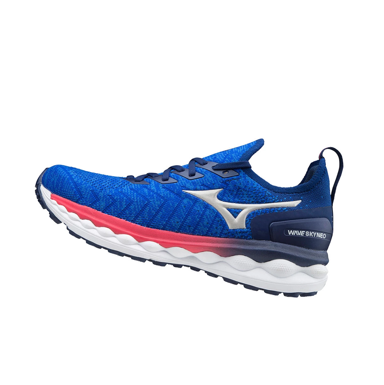 Blue/Silver/Pink Mizuno Wave Sky Neo Men\'s Running Shoes | 608-ALUCBJ