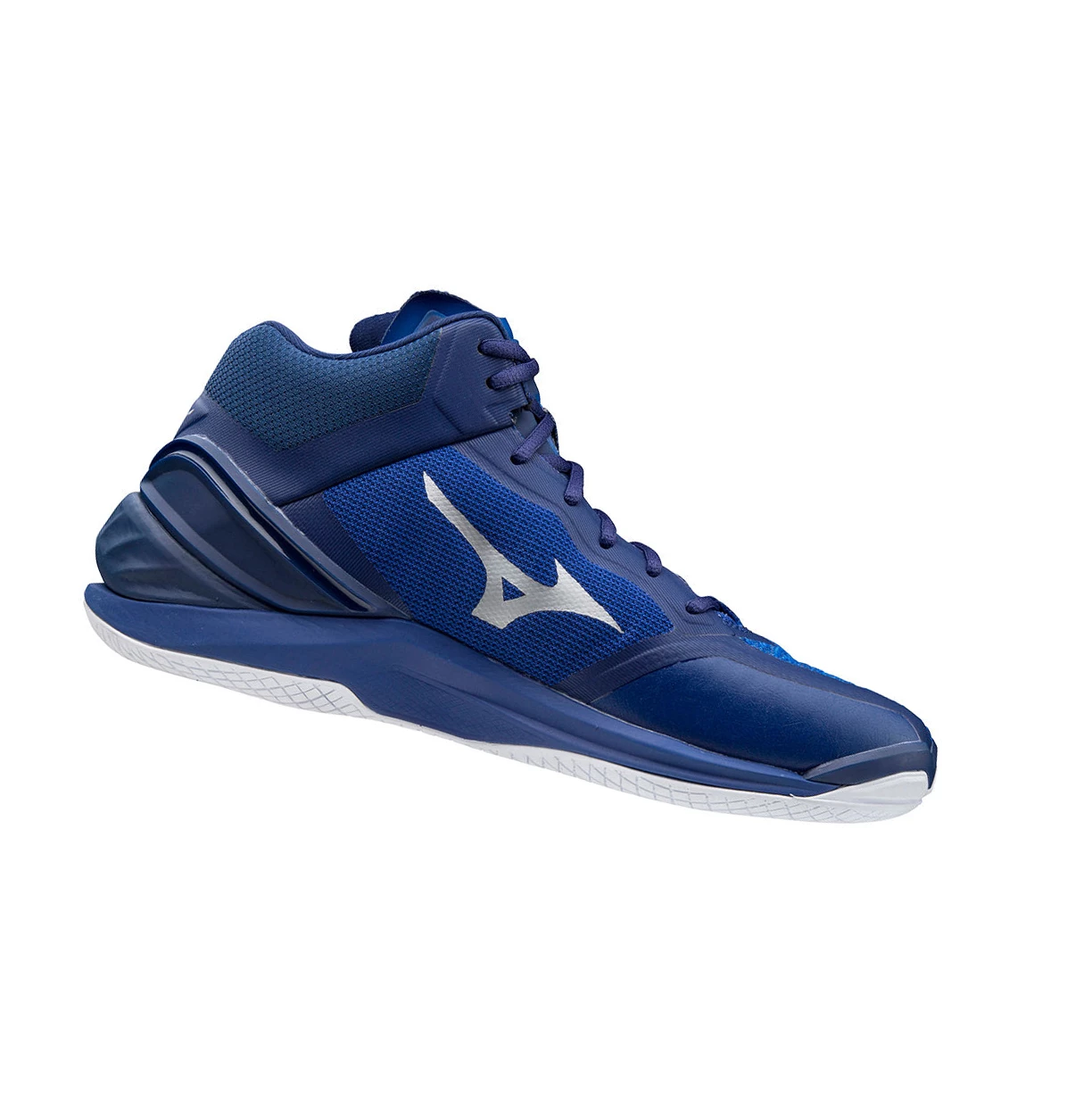 Blue/Silver/Pink Mizuno Wave Stealth Neo Mid Men's Handball Shoes | 678-ULSYVB