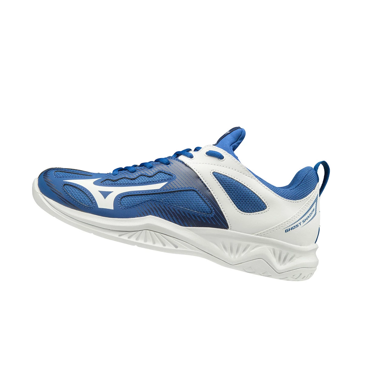 Blue/White/Blue Mizuno Ghost Shadow Men\'s Handball Shoes | 132-XZTELR