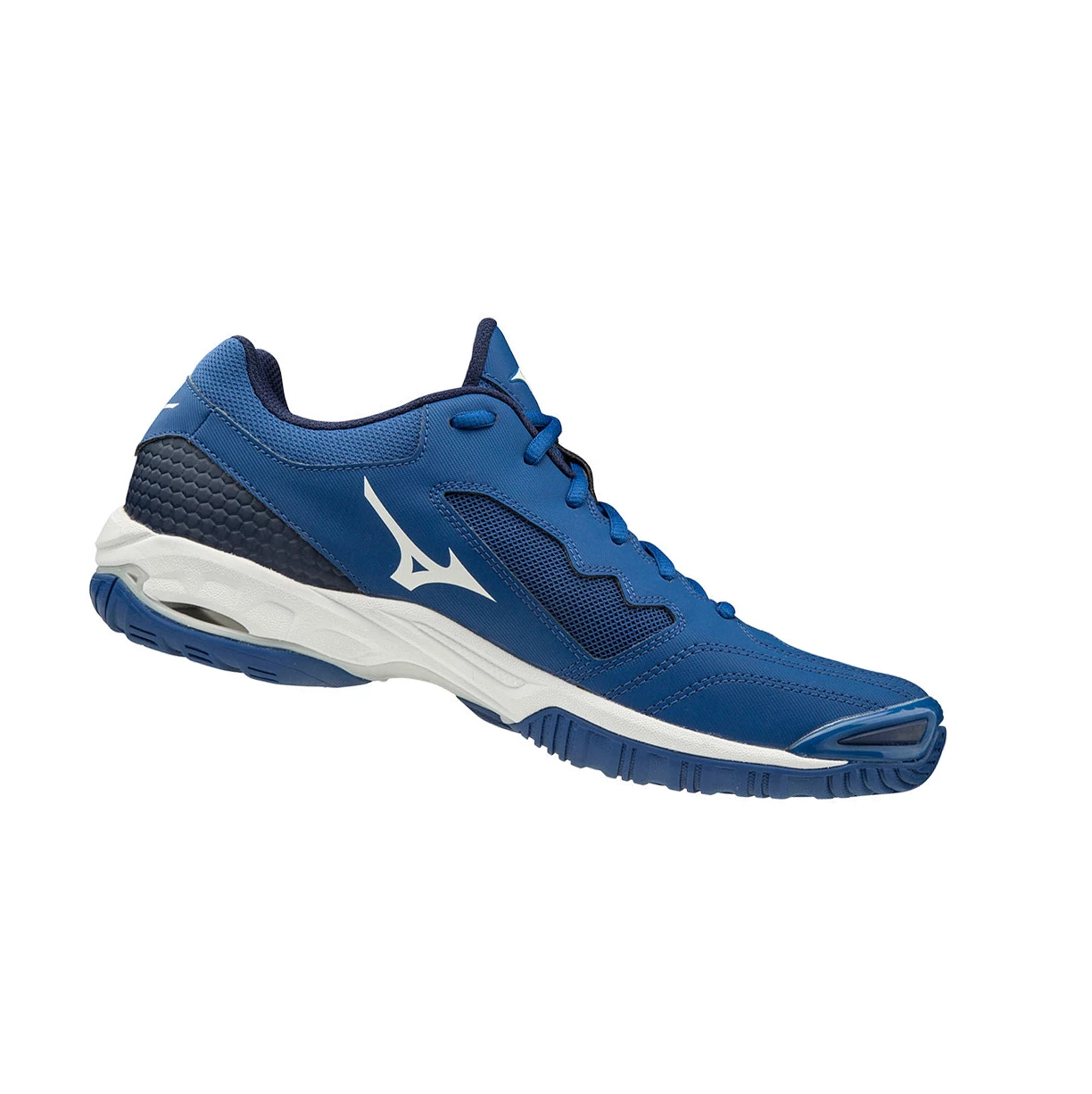 Blue/White/Blue Mizuno Wave Phantom 2 Men's Handball Shoes | 107-YJKUGI