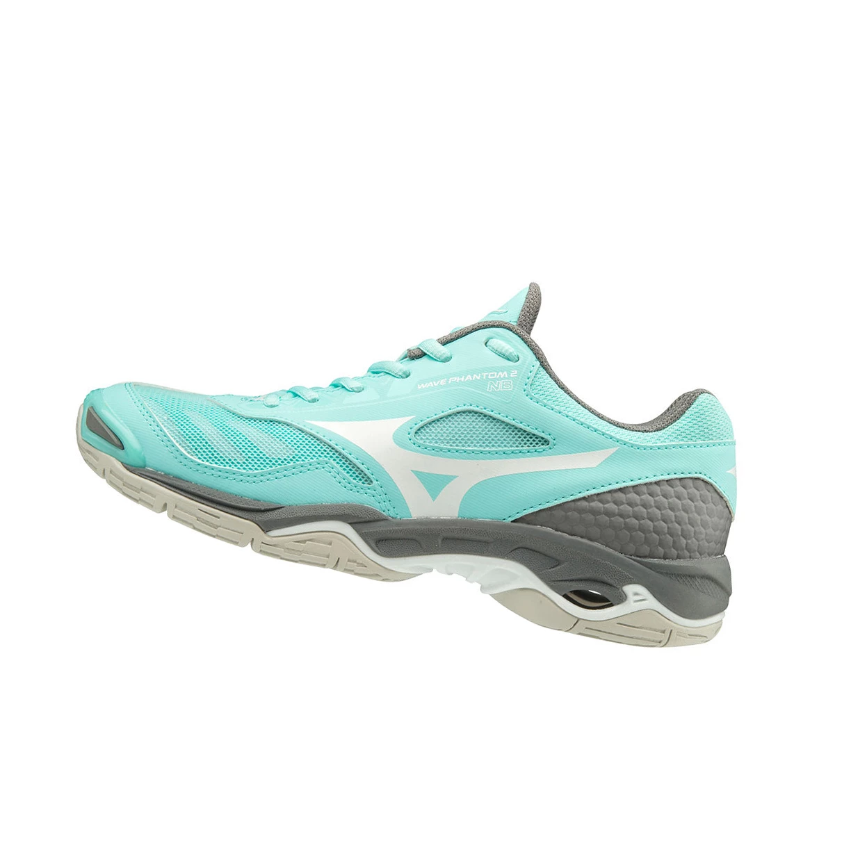 Blue/White/Grey Mizuno Wave Phantom 2 Nb Women\'s Netball Shoes | 257-RLQZCM