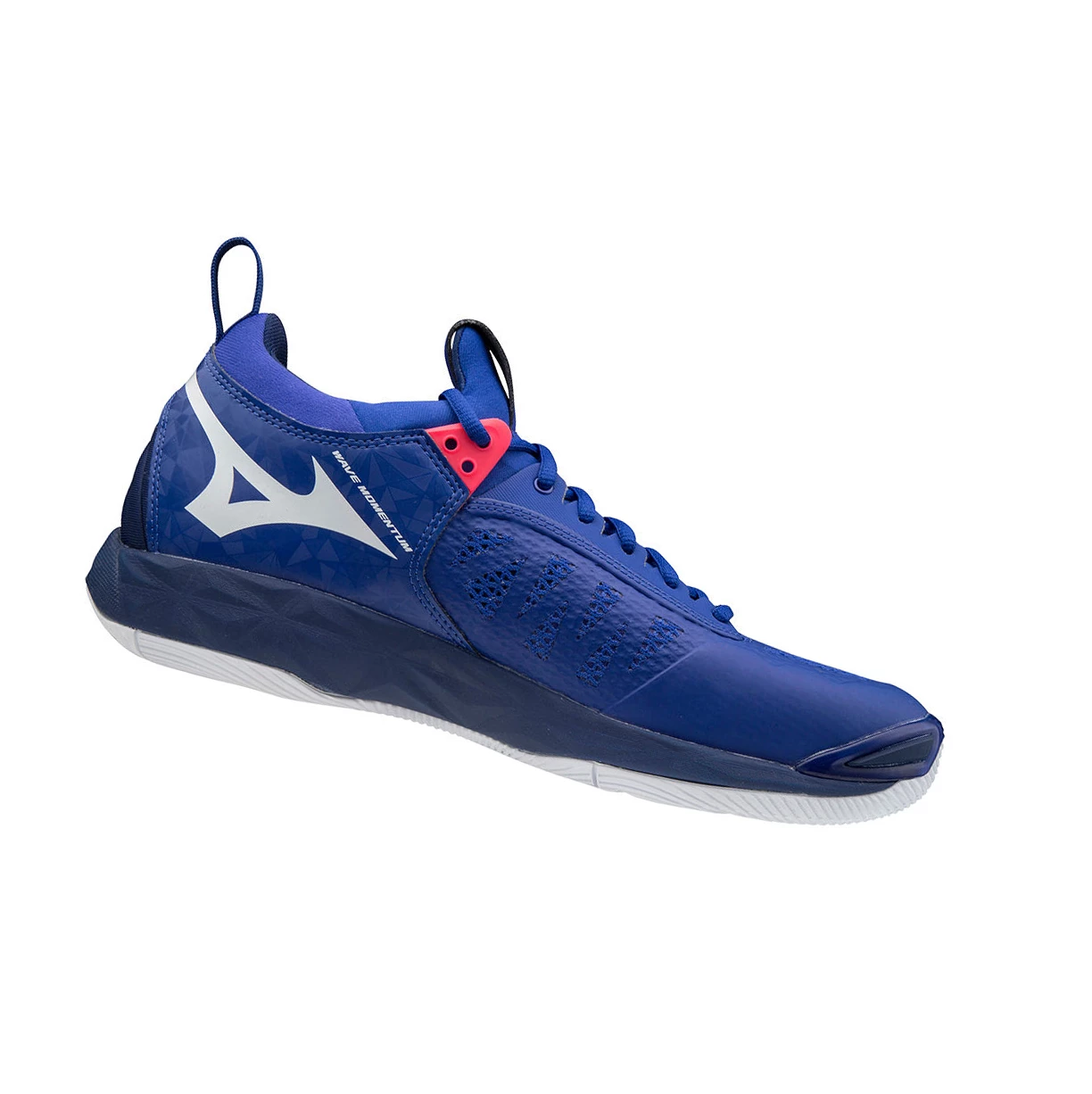 Blue/White/Pink Mizuno Wave Momentum Men's Volleyball Shoes | 875-EUFJAR