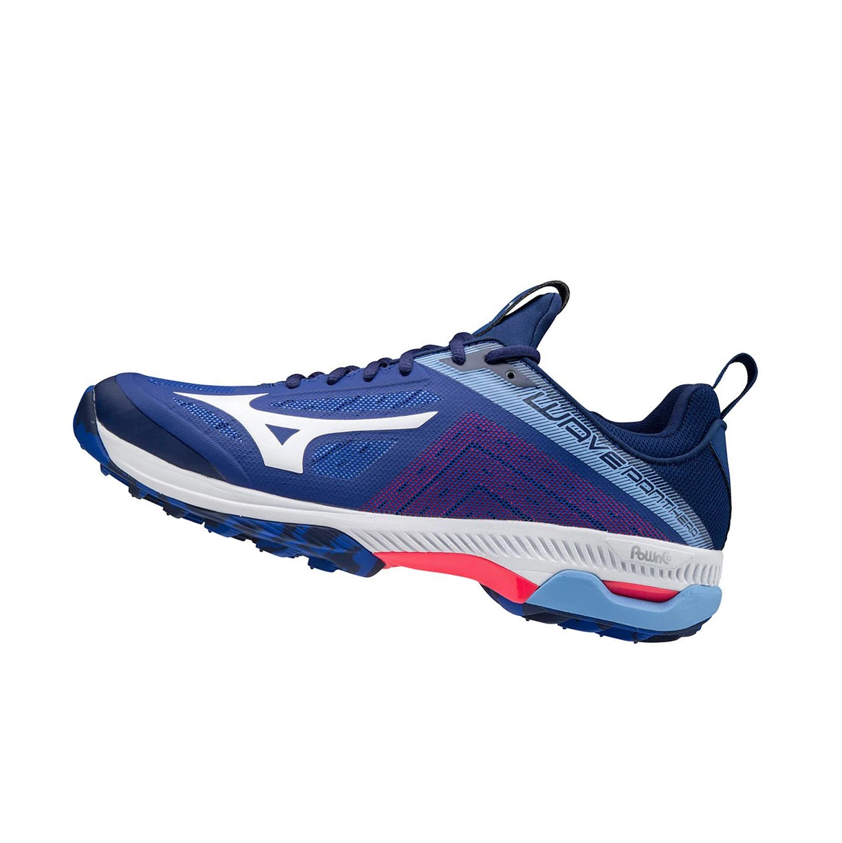 Blue/White/Pink Mizuno Wave Panthera Women\'s Hockey Shoes | 358-UPYISF