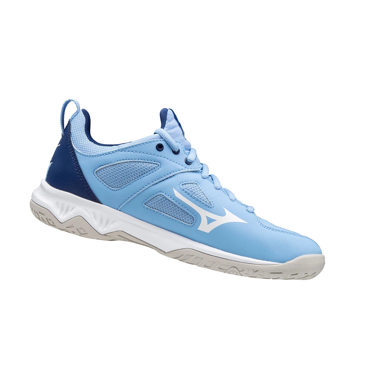 Blue/white Mizuno Ghost Shadow Nb Women's Netball Shoes | 548-HOTLWK