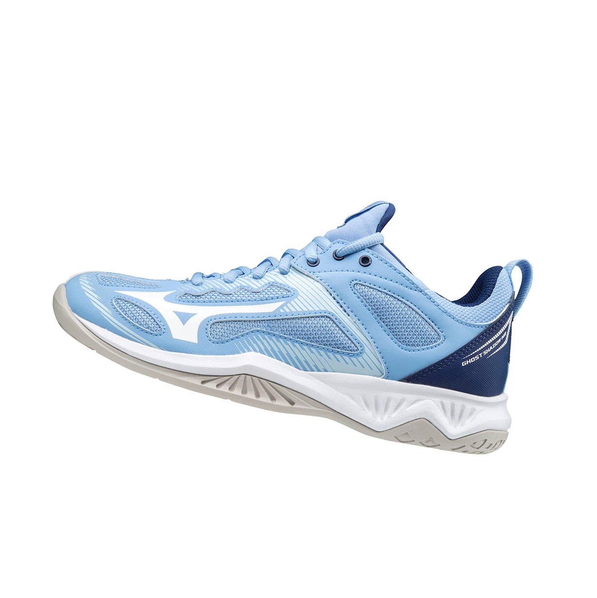 Blue/white Mizuno Ghost Shadow Nb Women\'s Netball Shoes | 548-HOTLWK