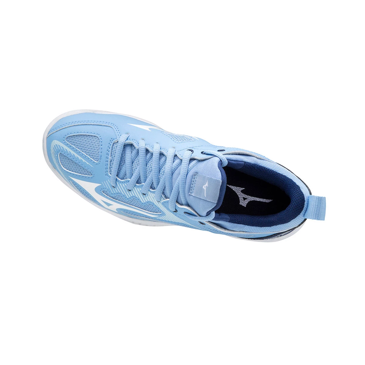 Blue/white Mizuno Ghost Shadow Women's Handball Shoes | 689-UVTZFE