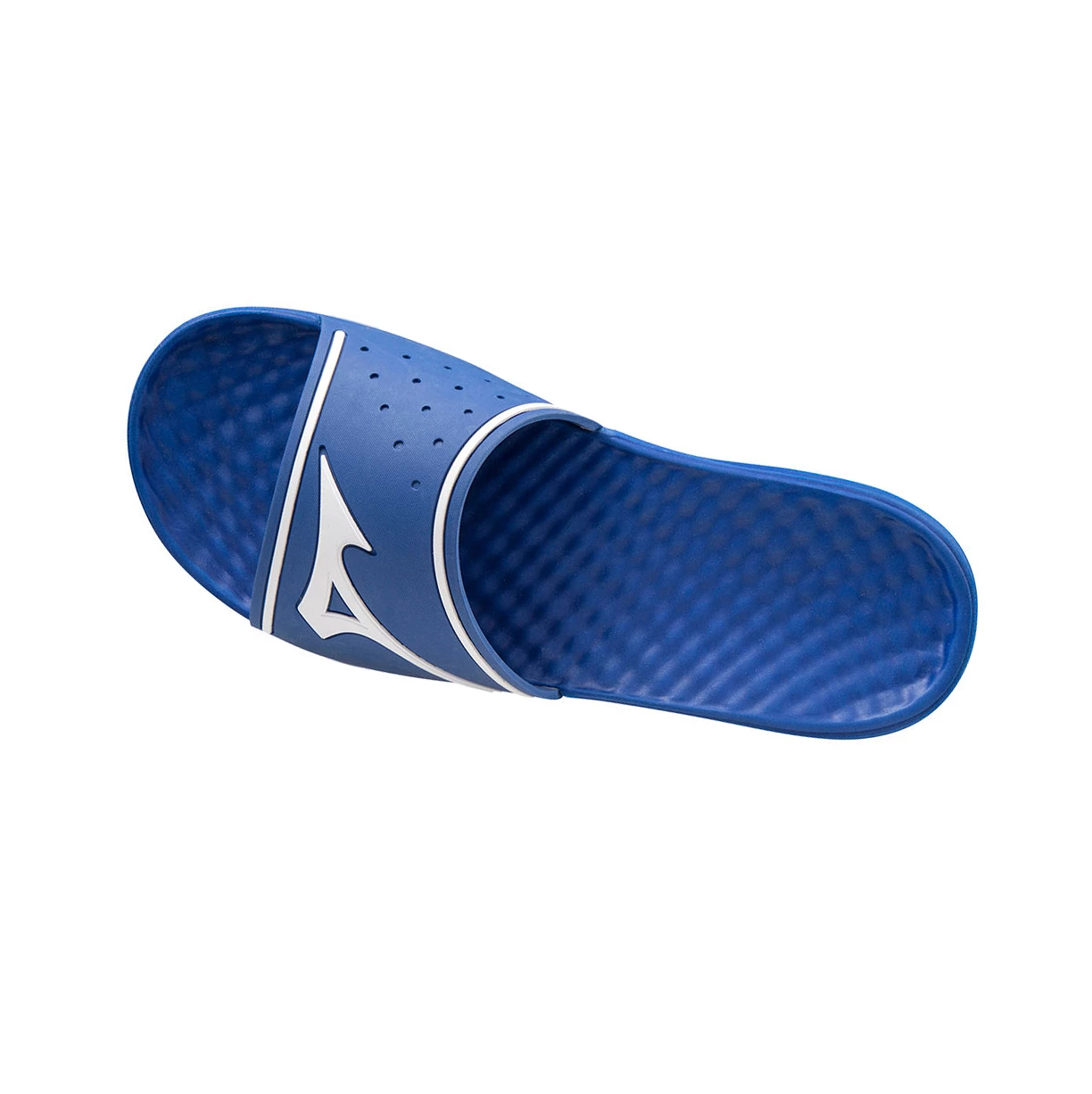 Blue/white Mizuno Relax Slide 2 Men's Slides | 450-YMZBWQ