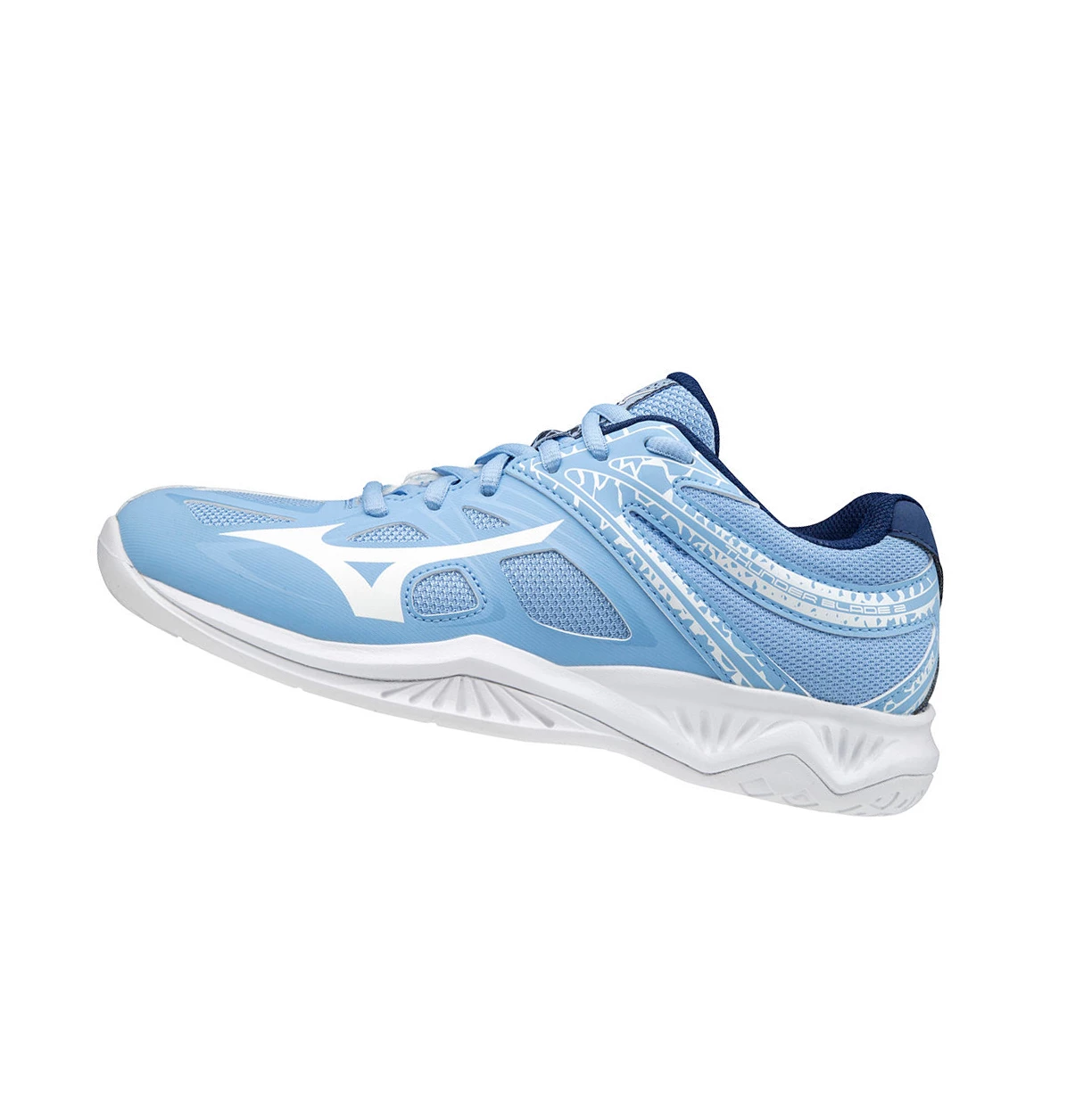 Blue/white Mizuno Thunder Blade 2 Women\'s Volleyball Shoes | 918-JDXKWN