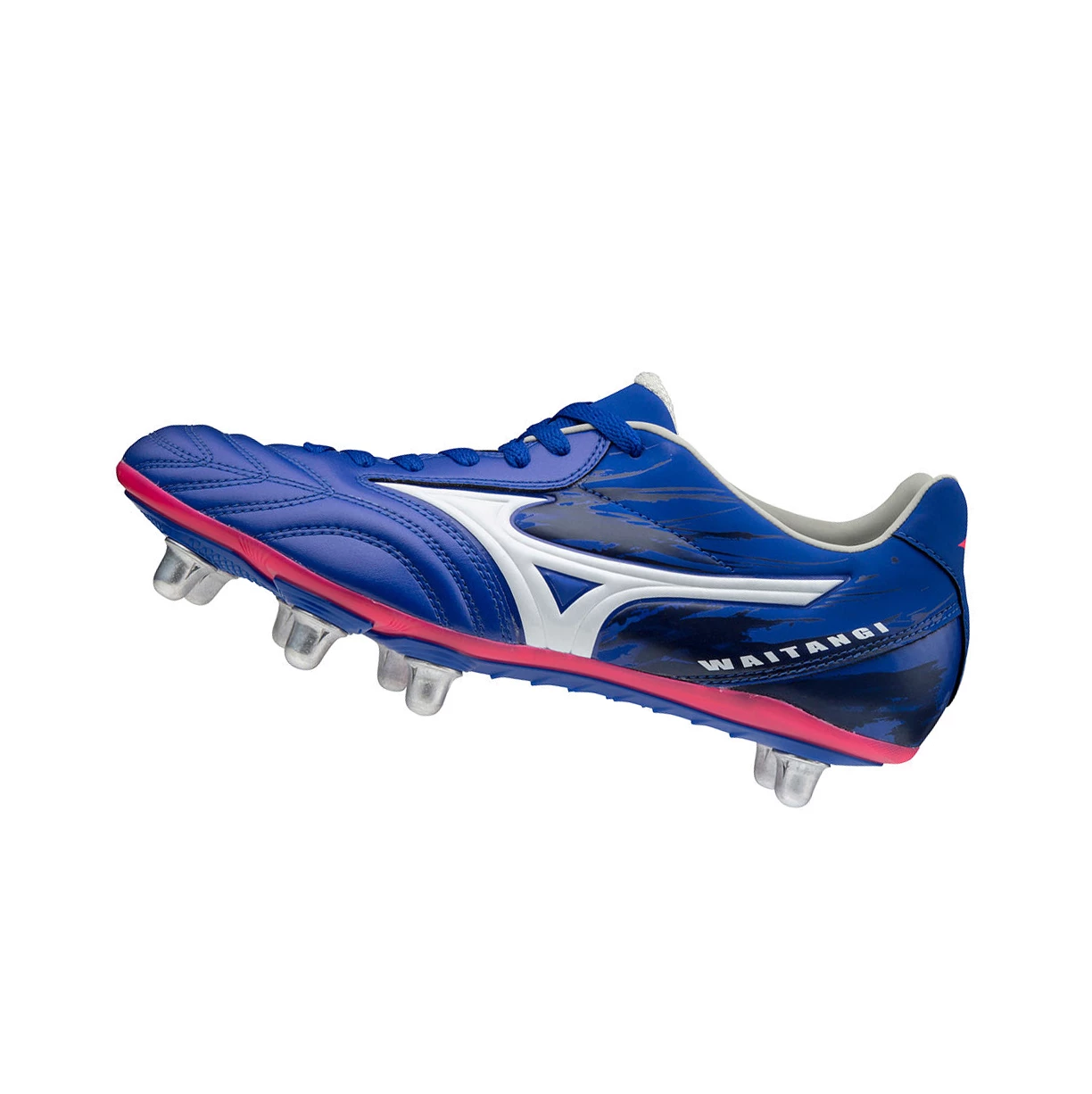 Blue/white Mizuno Waitangi Ps Men\'s Rugby Boots | 284-IMRALB