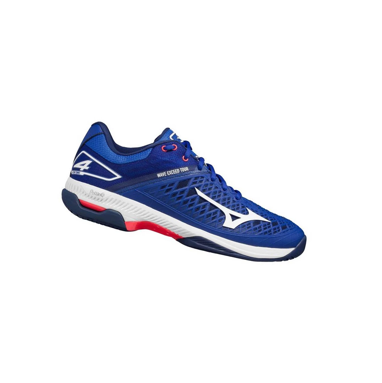 Blue/white Mizuno Wave Exceed Tour 4 Ac Men's Tennis Shoes | 293-GKZHWI