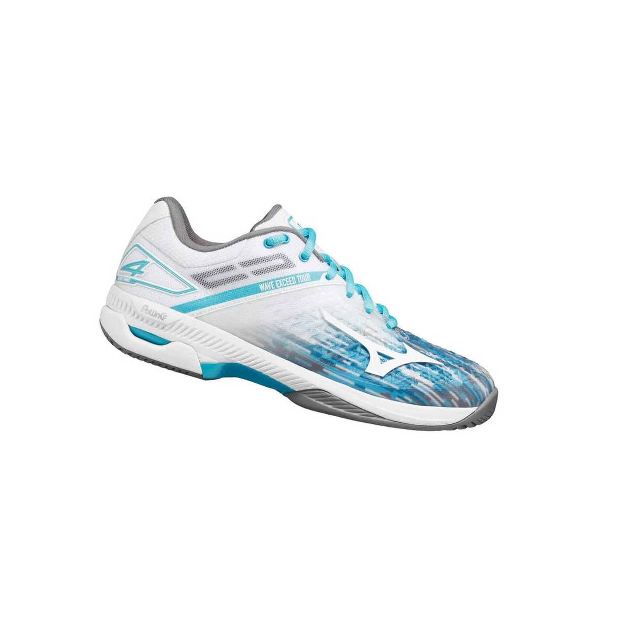 Blue/white Mizuno Wave Exceed Tour 4 Ac Women's Tennis Shoes | 837-WHGRZQ