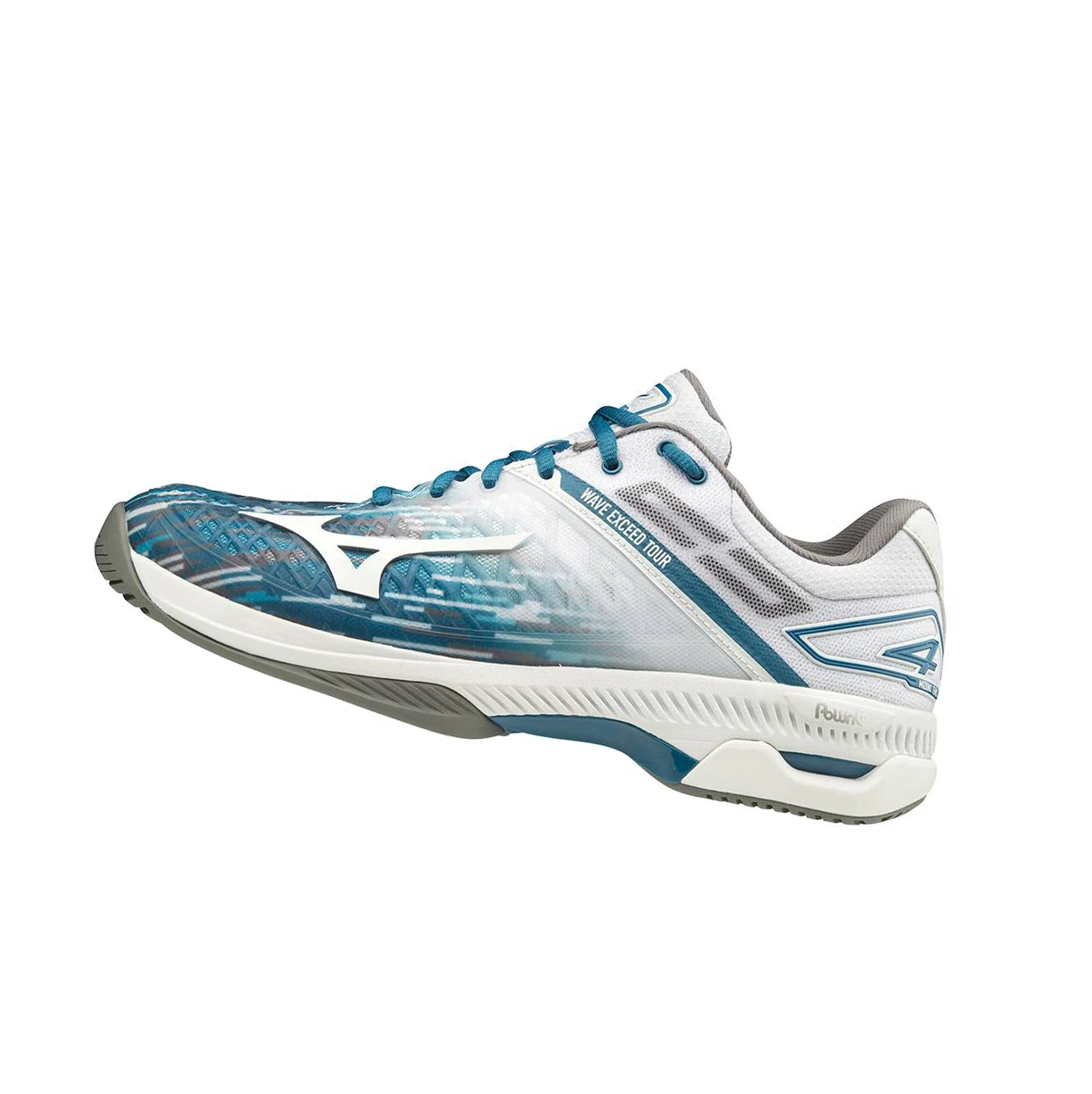 Blue/white Mizuno Wave Exceed Tour 4 Ac Men\'s Tennis Shoes | 894-TCGYBW