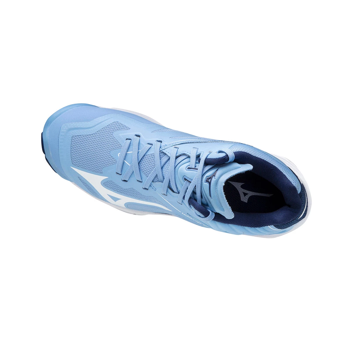 Blue/white Mizuno Wave Lightning Z6 Mid Women's Volleyball Shoes | 021-GXNYSO