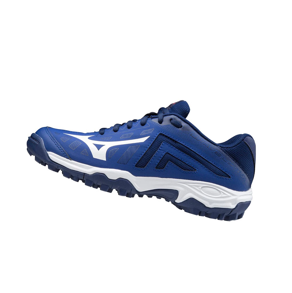 Blue/white Mizuno Wave Lynx Men\'s Hockey Shoes | 760-CHJNTO