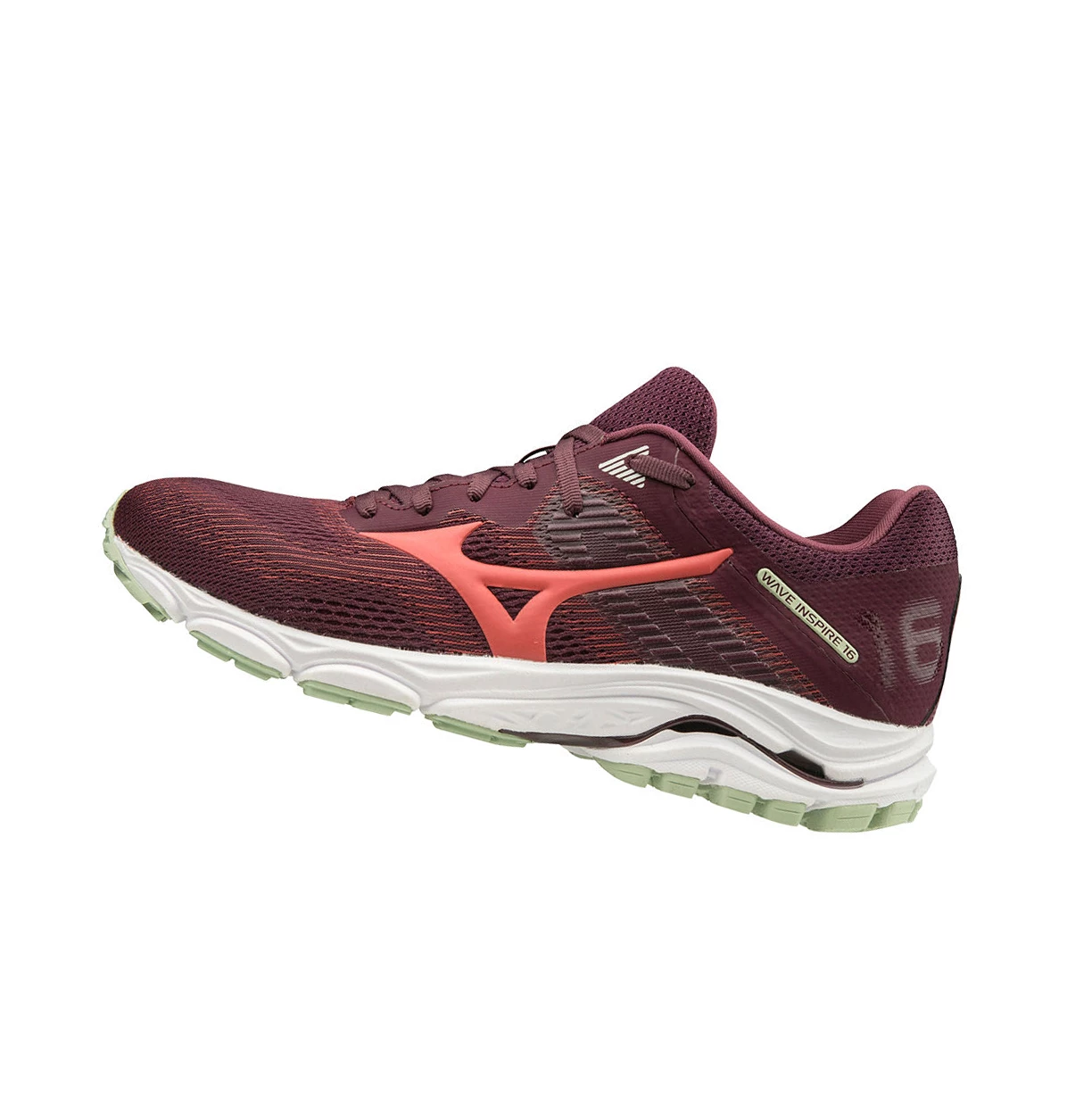 Burgundy Mizuno Wave Inspire 16 Women\'s Running Shoes | 537-TFGOBD