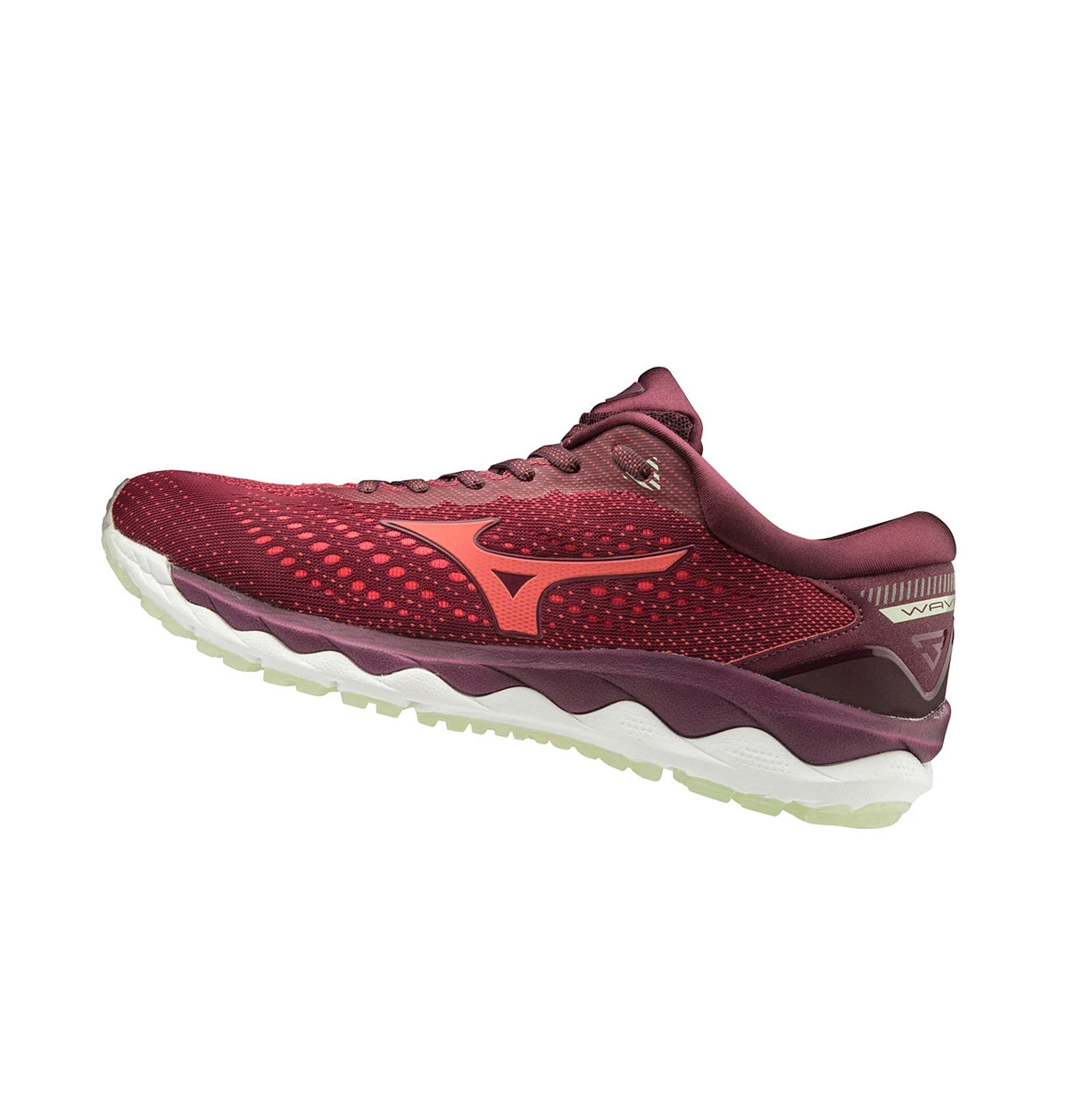 Burgundy Mizuno Wave Sky 3 Women\'s Running Shoes | 471-IEWSPO