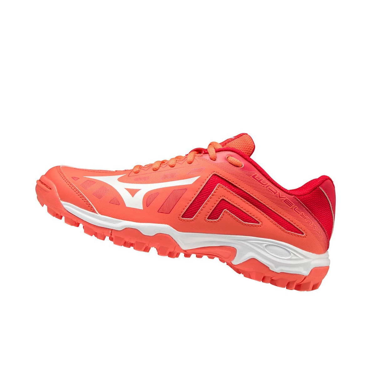 Coral/white Mizuno Wave Lynx Men\'s Hockey Shoes | 685-UVZLDX