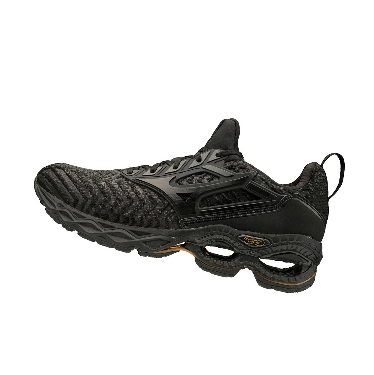 Dark Grey/Black Mizuno Wave Creation Waveknit Men\'s Running Shoes | 047-PMQGXF