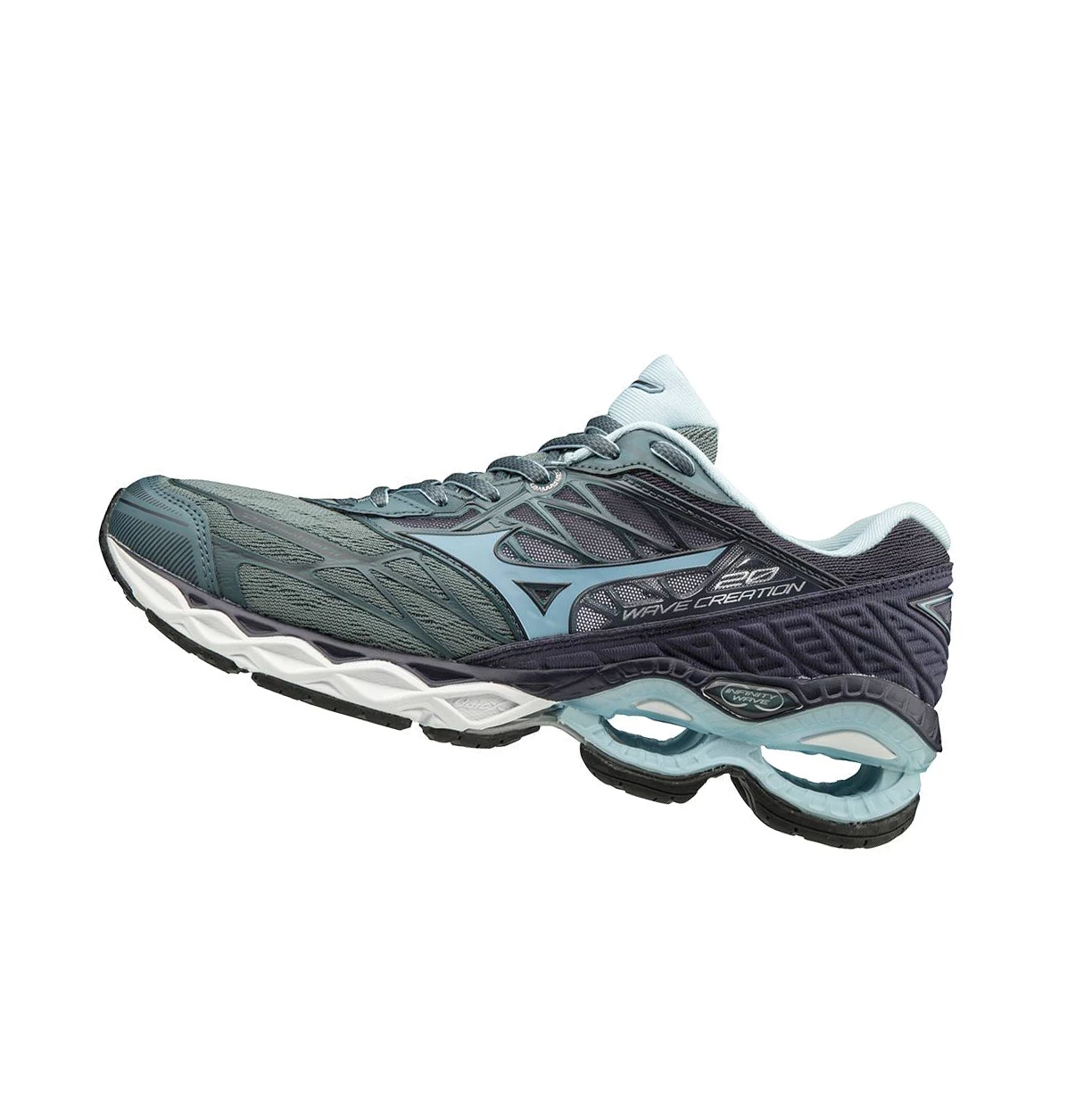 Deep Grey/Blue Mizuno Wave Creation 20 Women\'s Running Shoes | 420-AXSIUF