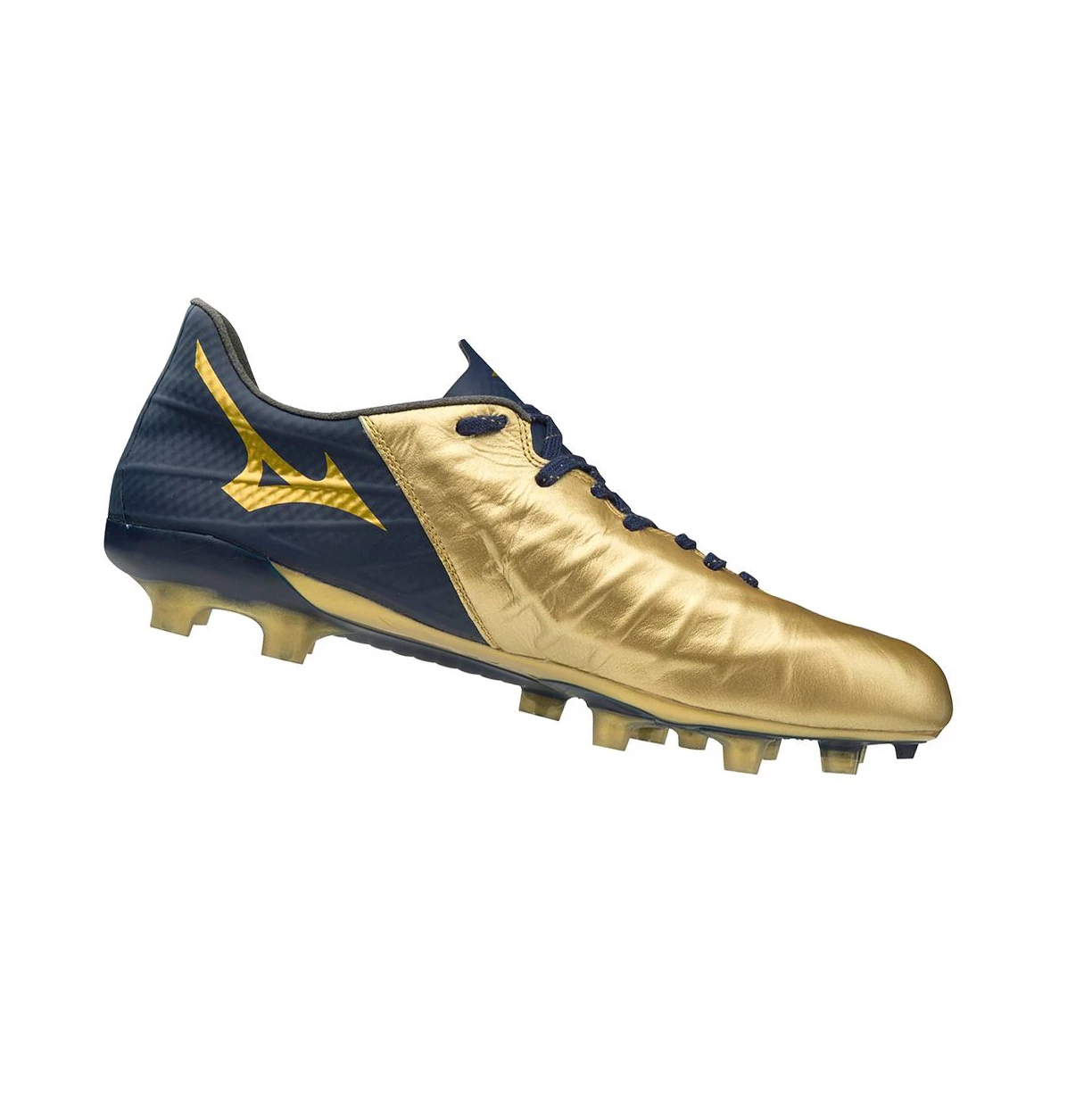 Gold/Navy Mizuno Rebula III Japan Men's Football Shoes | 270-YUAGWF