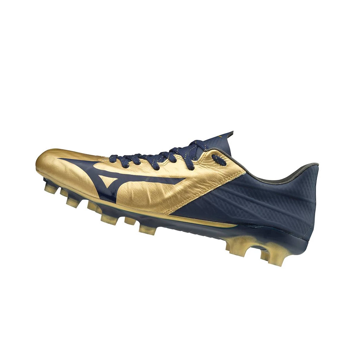 Gold/Navy Mizuno Rebula III Japan Women\'s Football Shoes | 923-EKLVOI