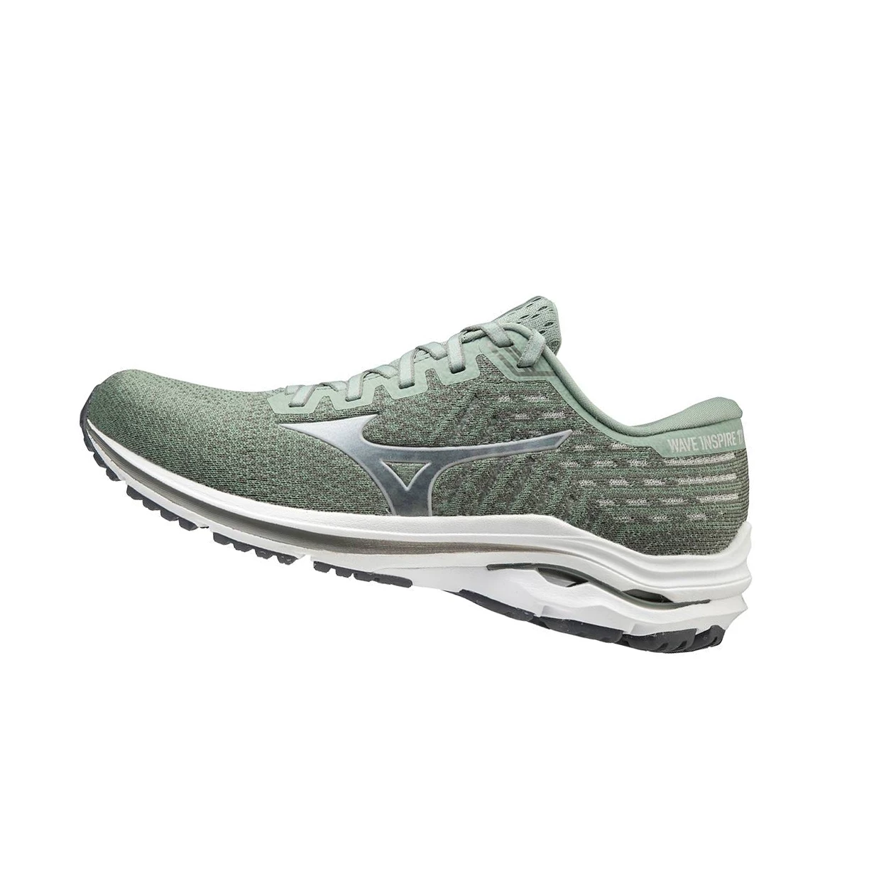 Green Mizuno Wave Inspire 17 Waveknit Men\'s Running Shoes | 687-PIVHKJ