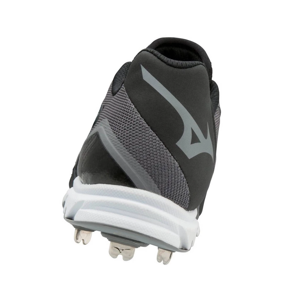 Grey/Black Mizuno 9-spike Dominant 2 Low Metal Men's Baseball Cleats | 320-FWESRH